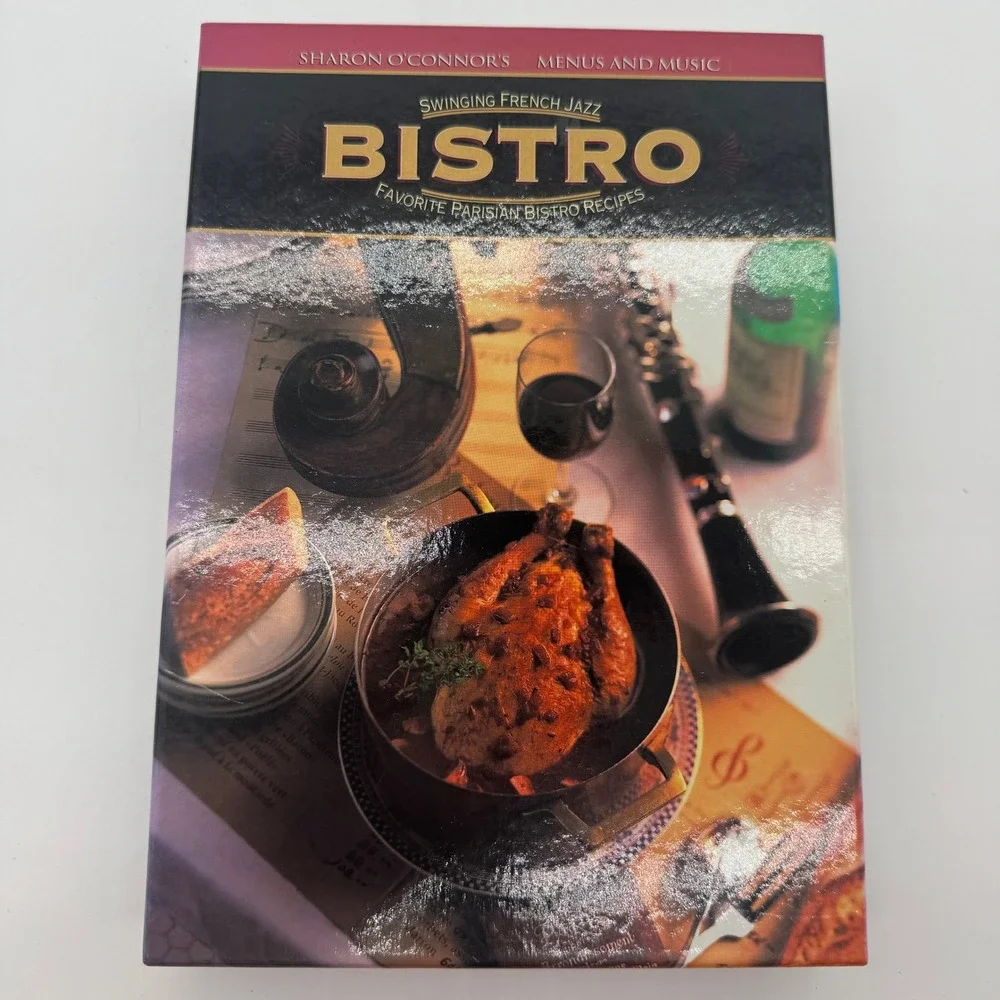 Sharon O'Connor's Bistro Menus & Music Cookbook CD Set Swinging French Jazz 1999